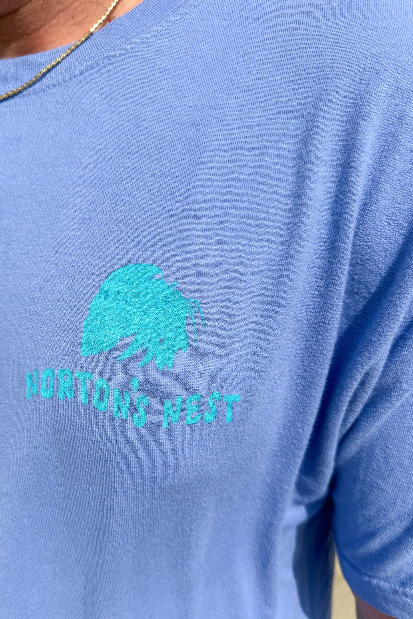 nortons nest janie groeling hermit crab save the hermit crabs short sleeve tee shirt top clothing apparel pet supplies blue coastal