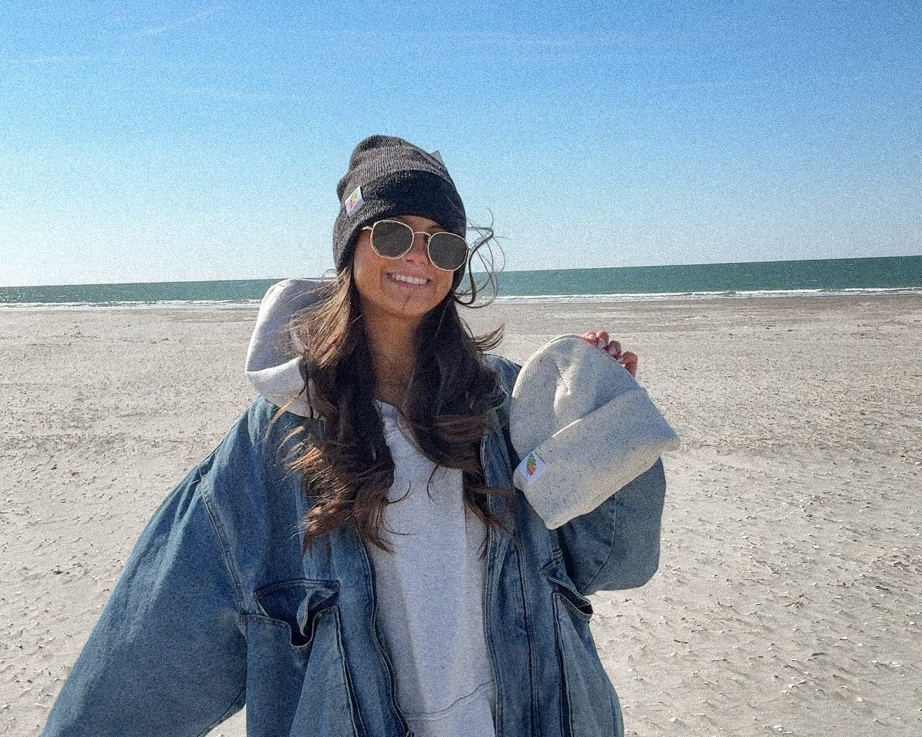 nortons-nest-black-beanie-hat-apparel-clothes-merch-hermit-crab-janie-groeling-pets-pet-supplies-beach-apparel-coastal-clothes