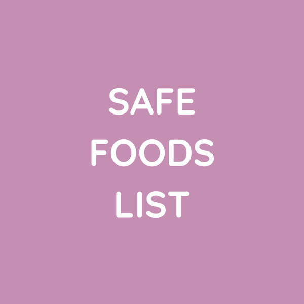 Safe Foods List