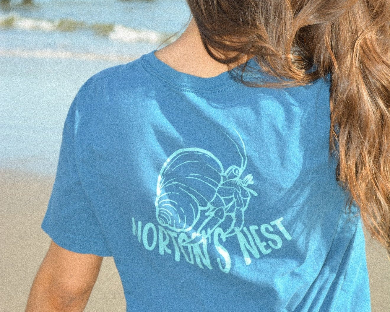 nortons-nest-hammock-dark-blue-tee-shirt-top-hermit-crab-pet-supplies-janie-groeling-unisex-top