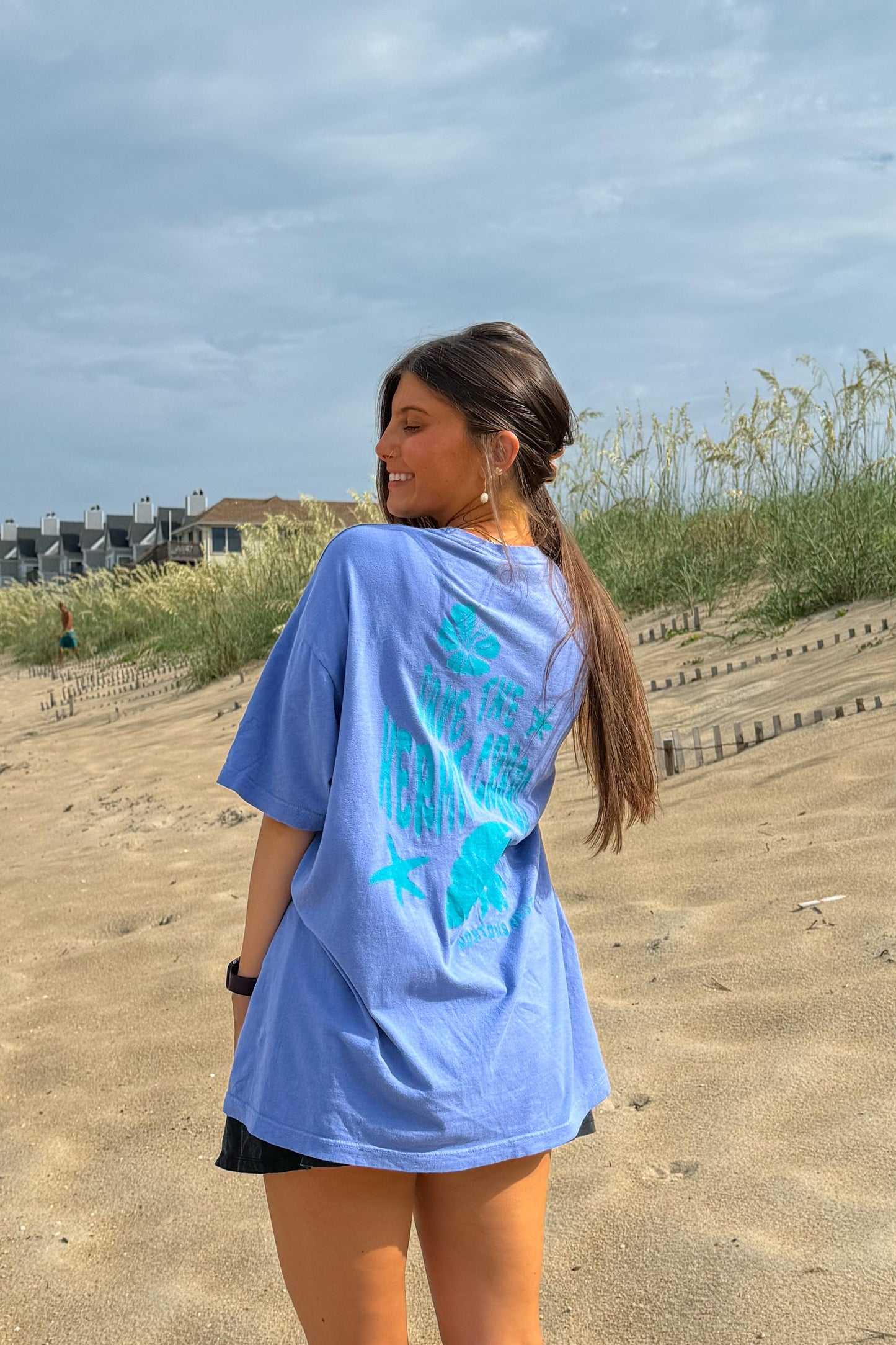 nortons nest janie groeling hermit crab save the hermit crabs short sleeve tee shirt top clothing apparel pet supplies blue  coastal 