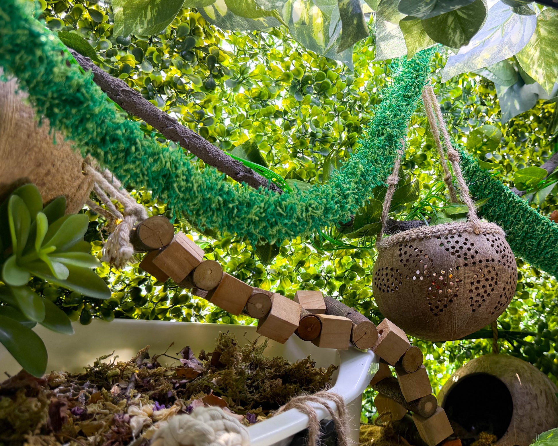 nortons-nest-hammock-climbing-vine-rope-tank-accessory-reptile-hermit-crab-pet-supplies-janie-groeling-jungle-green